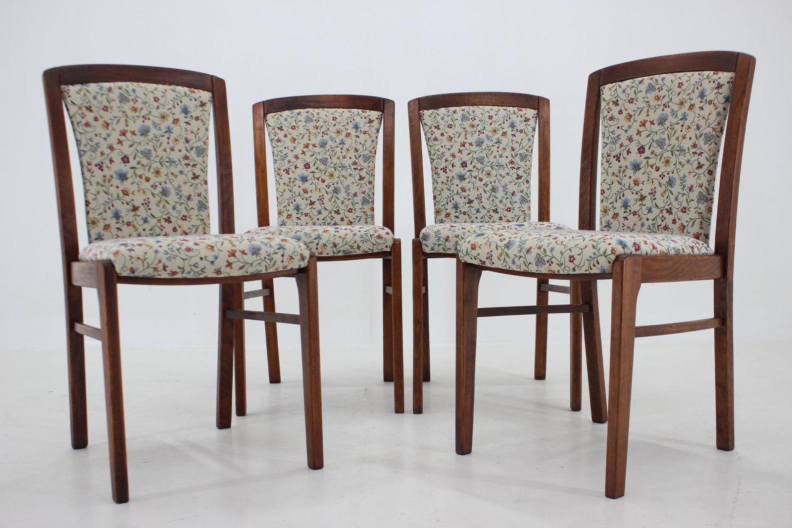 1950s Set Of Four Beech Dining Chair ,Czechoslovakia photo furniture