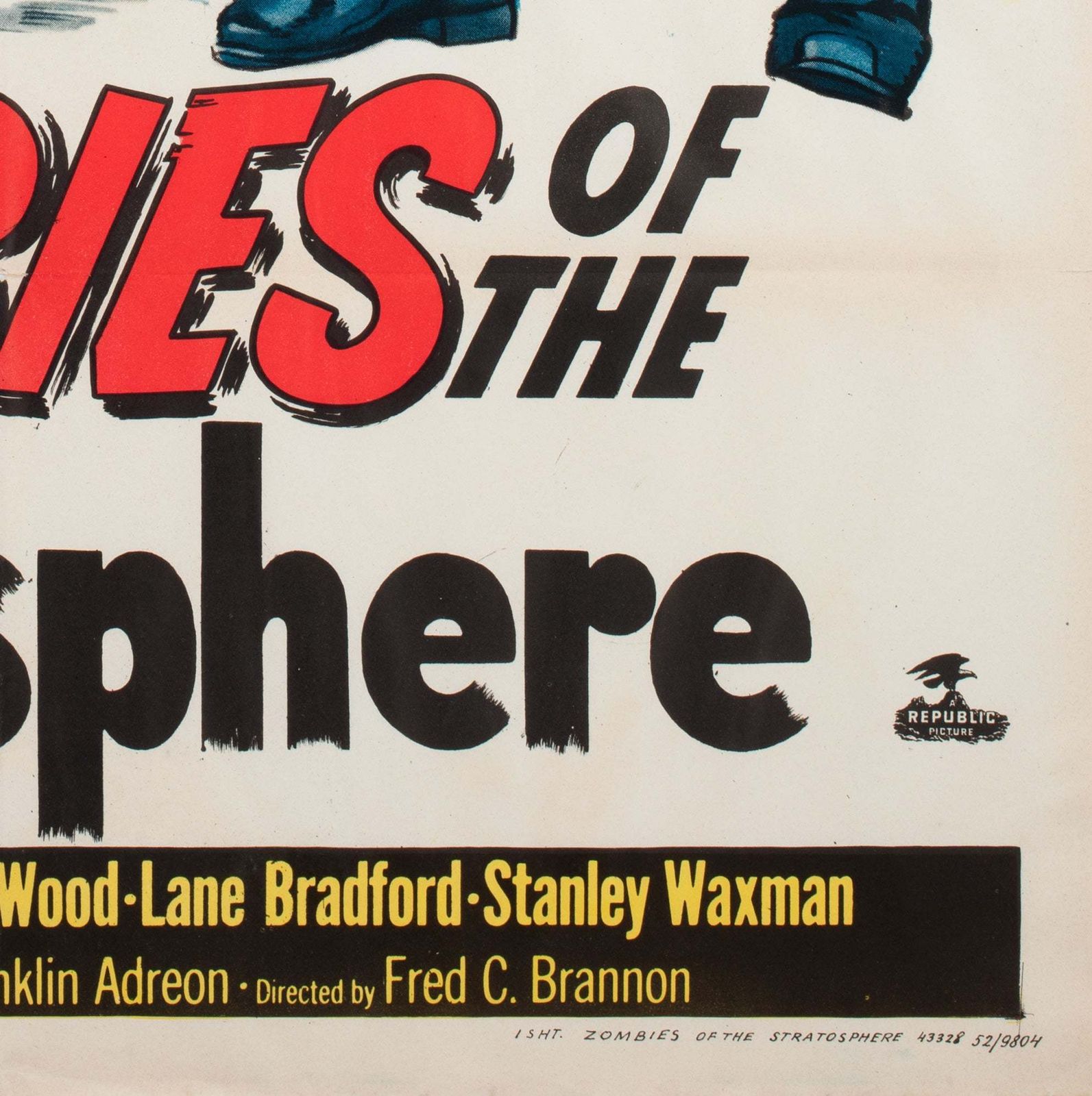 Zombies Of The Stratosphere 1952 Us 1 Sheet Film Poster photo vintage