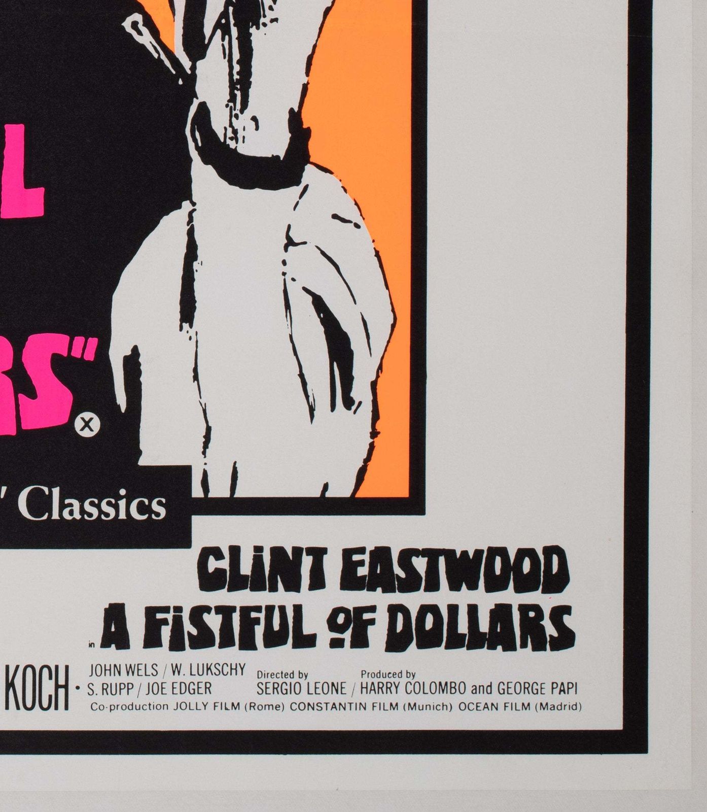 A Fistful Of Dollars / For A Few Dollars More R1969 Uk Quad Double Bill Film Poster photo vintage