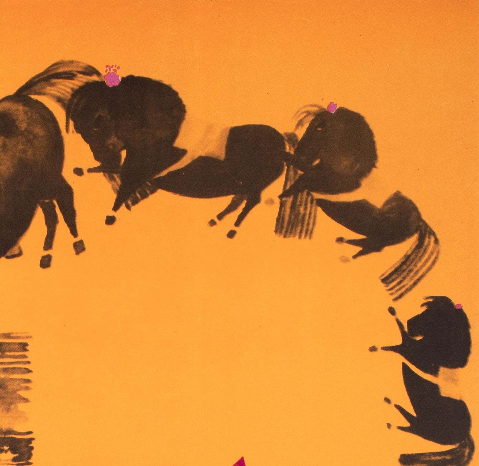 Cyrk Horse Trainer 1966 Polish Circus Poster, Danuta Zukowska photo Art
