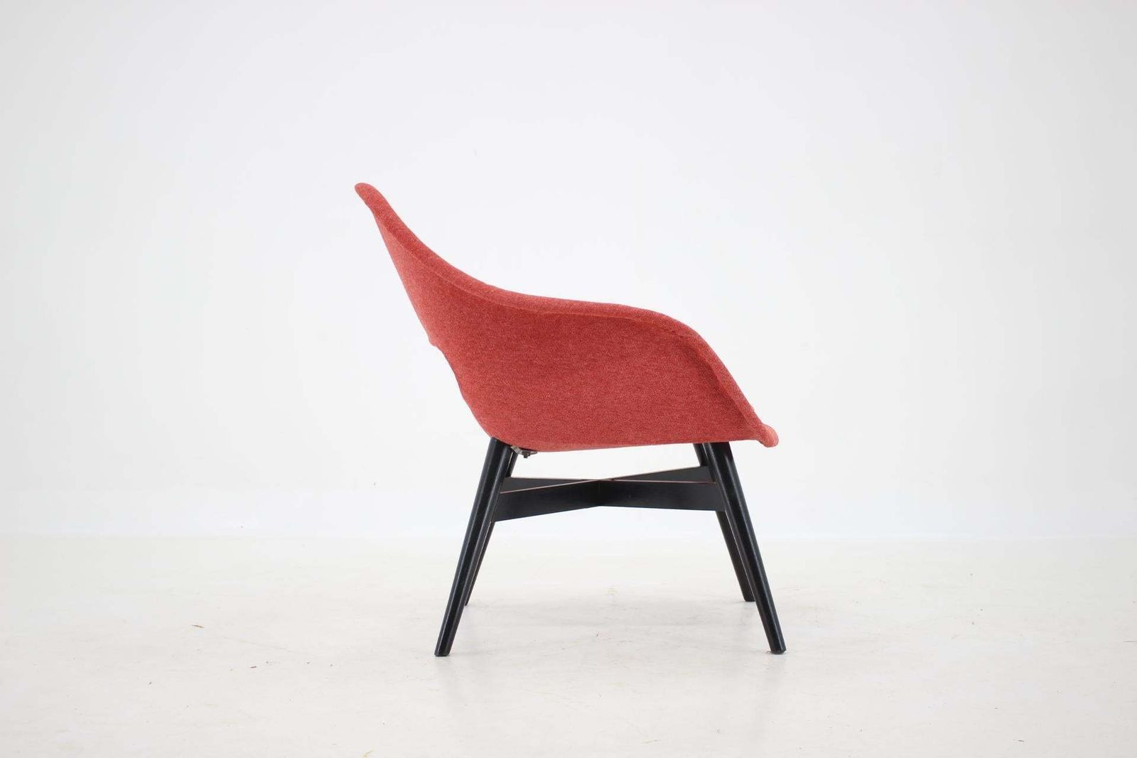 1960s Miroslav Navratil Fiberglass Shell Lounge Chair, Czechoslovakia photo Furniture