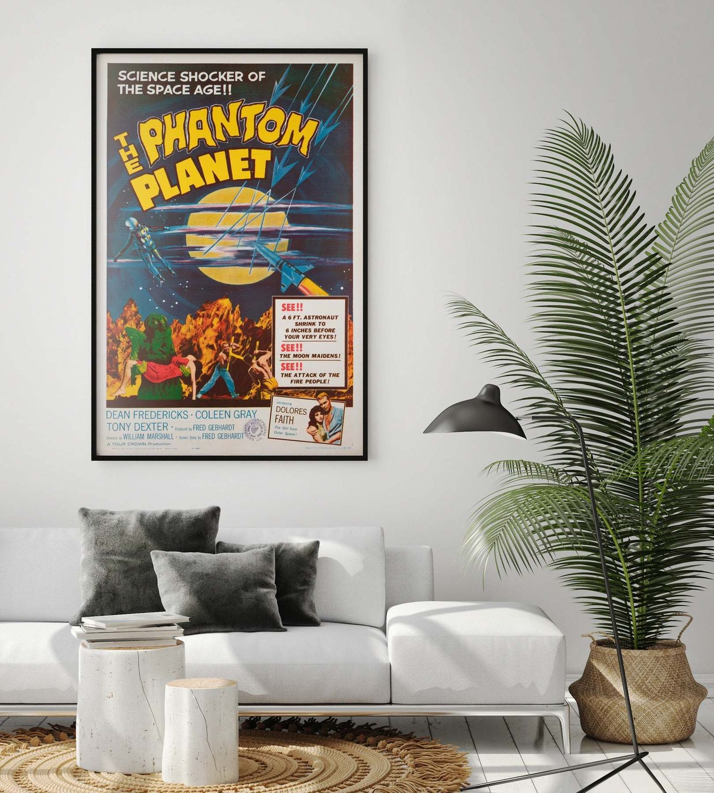 The Phantom Planet 1962 Us 1 Sheet Film Poster photo furniture