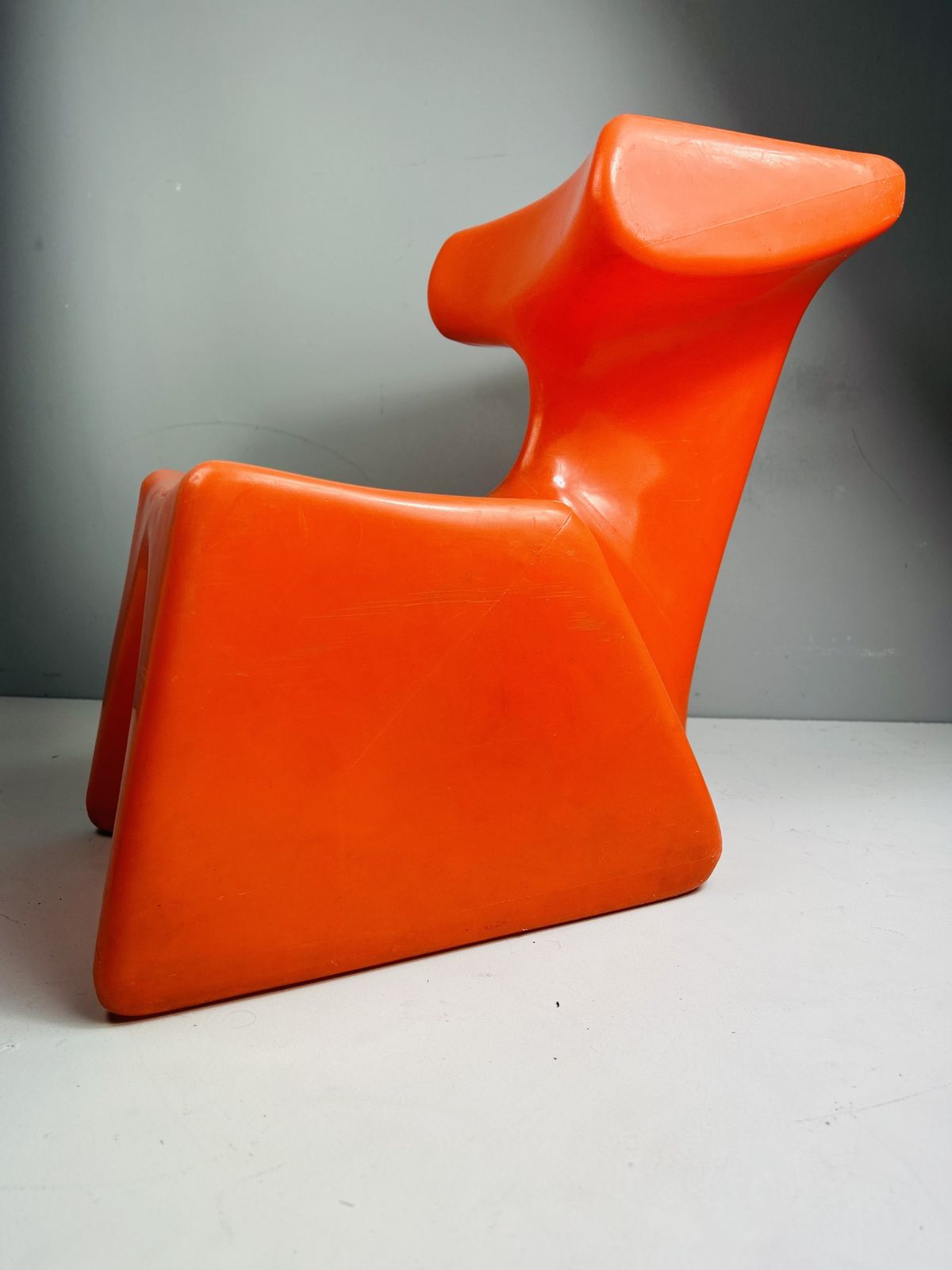 260.0 Orange Zocker Children's Chair By Luigi Colani For Top System Burkhard Lübke, 1971 photo