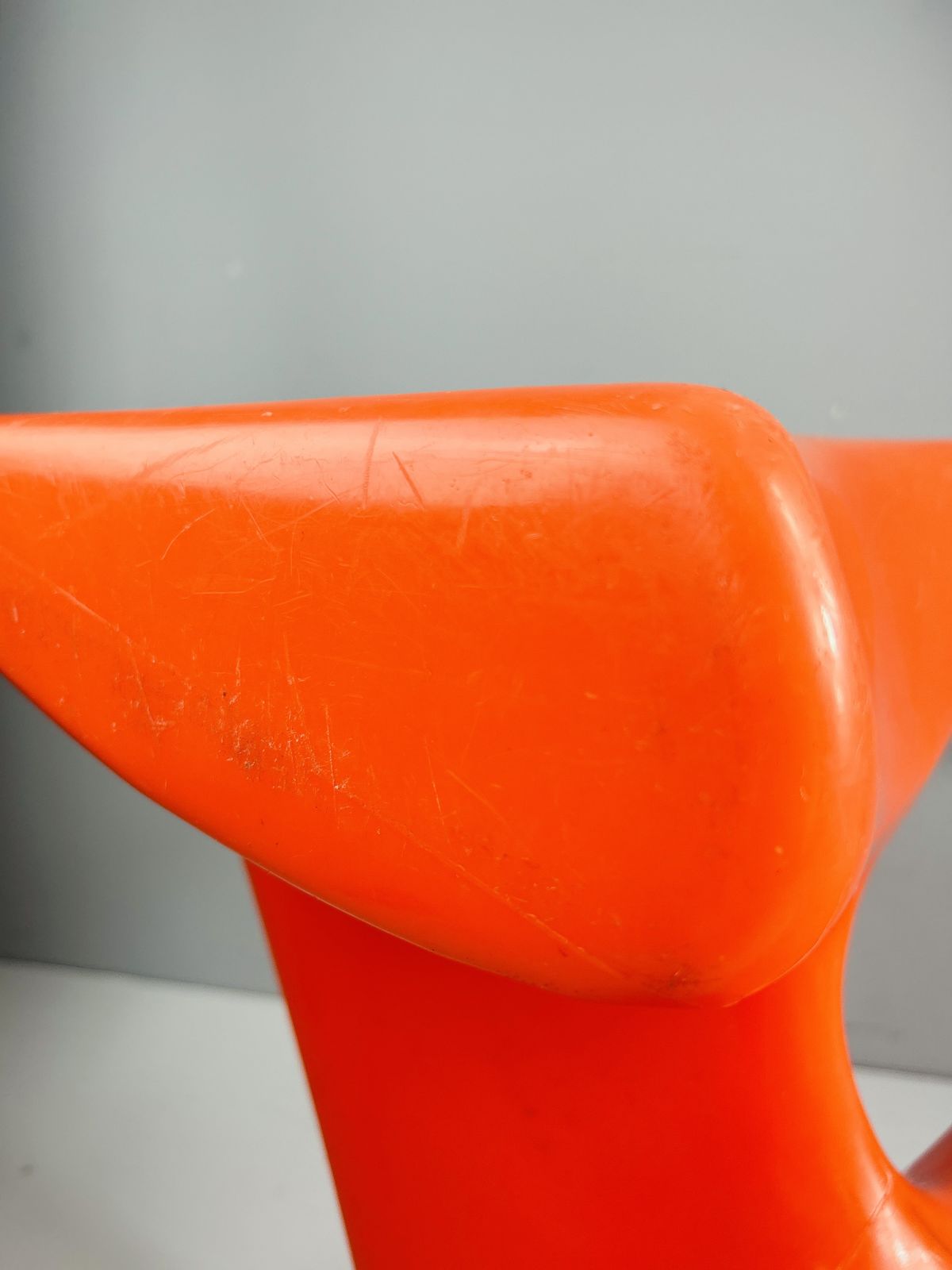 photo vintage Orange Zocker Children's Chair By Luigi Colani For Top System Burkhard Lübke, 1971