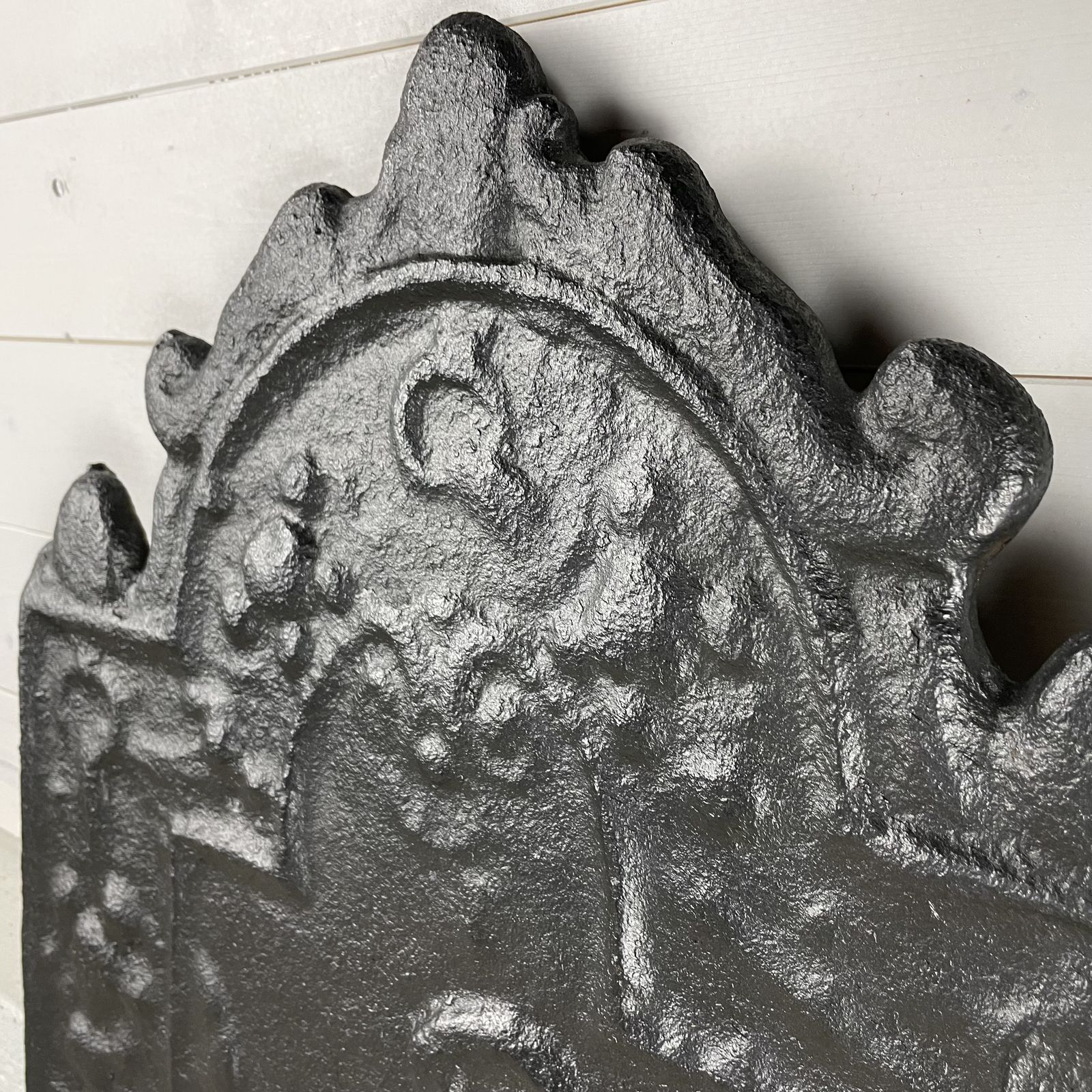 Antique Cast Iron Fire Back, 1800s photo 440.0