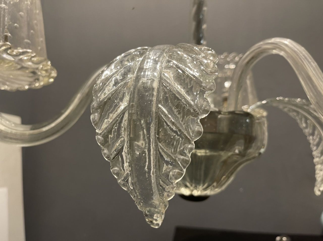 Lighting Venetian Murano Glass Chandelier 1940’s photo