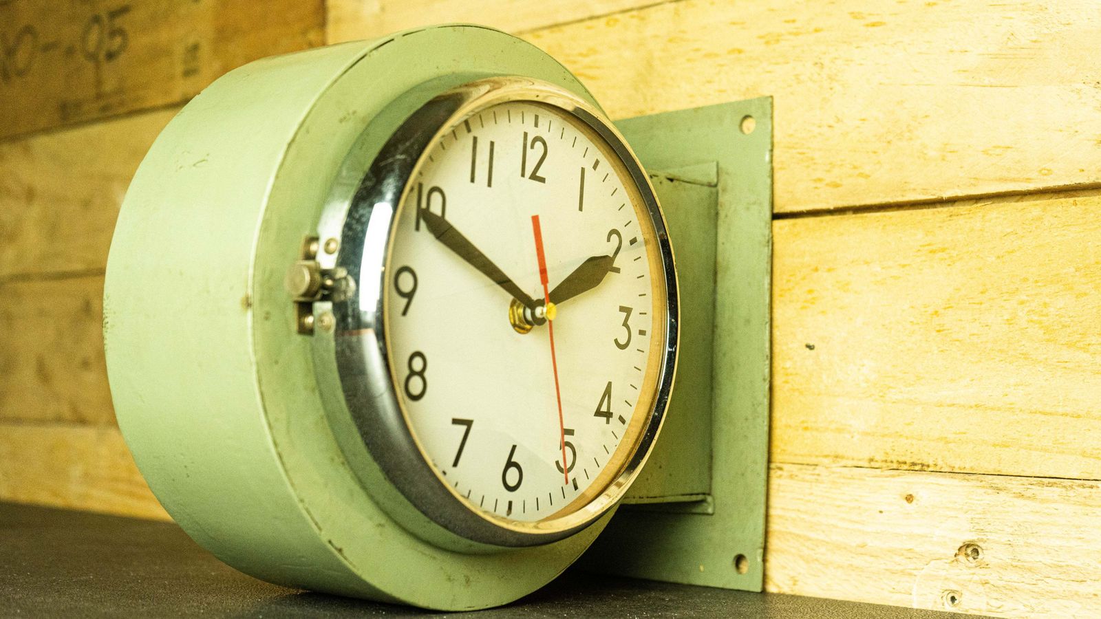 Citizen Double Sided Clock, 1980s photo furniture