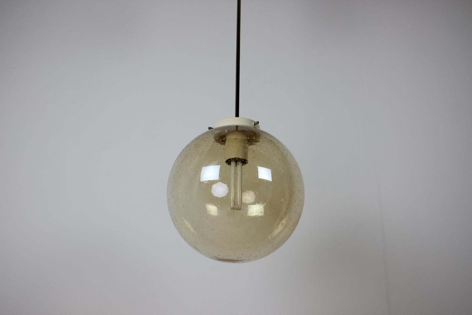 Mid Century Glass Pendant Czechoslovakia, 1982, Up To 10 Pieces photo furniture