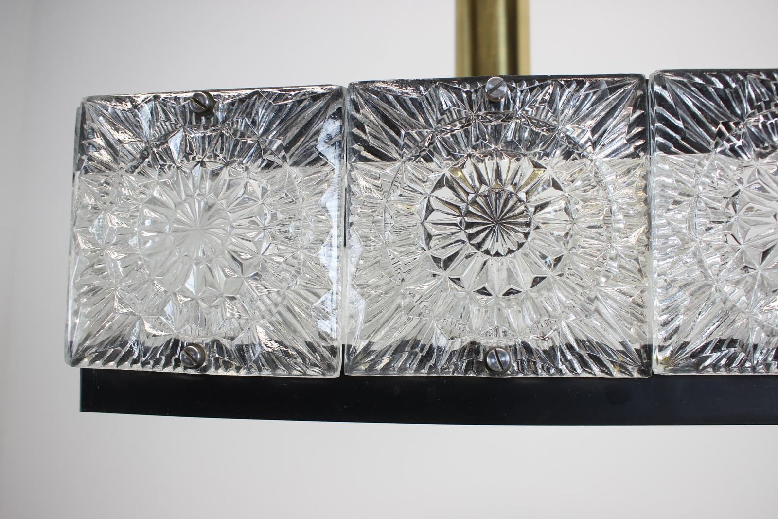 Rare Art Glass Chandelier/ Kamenicky Senov, 1970's photo Lighting