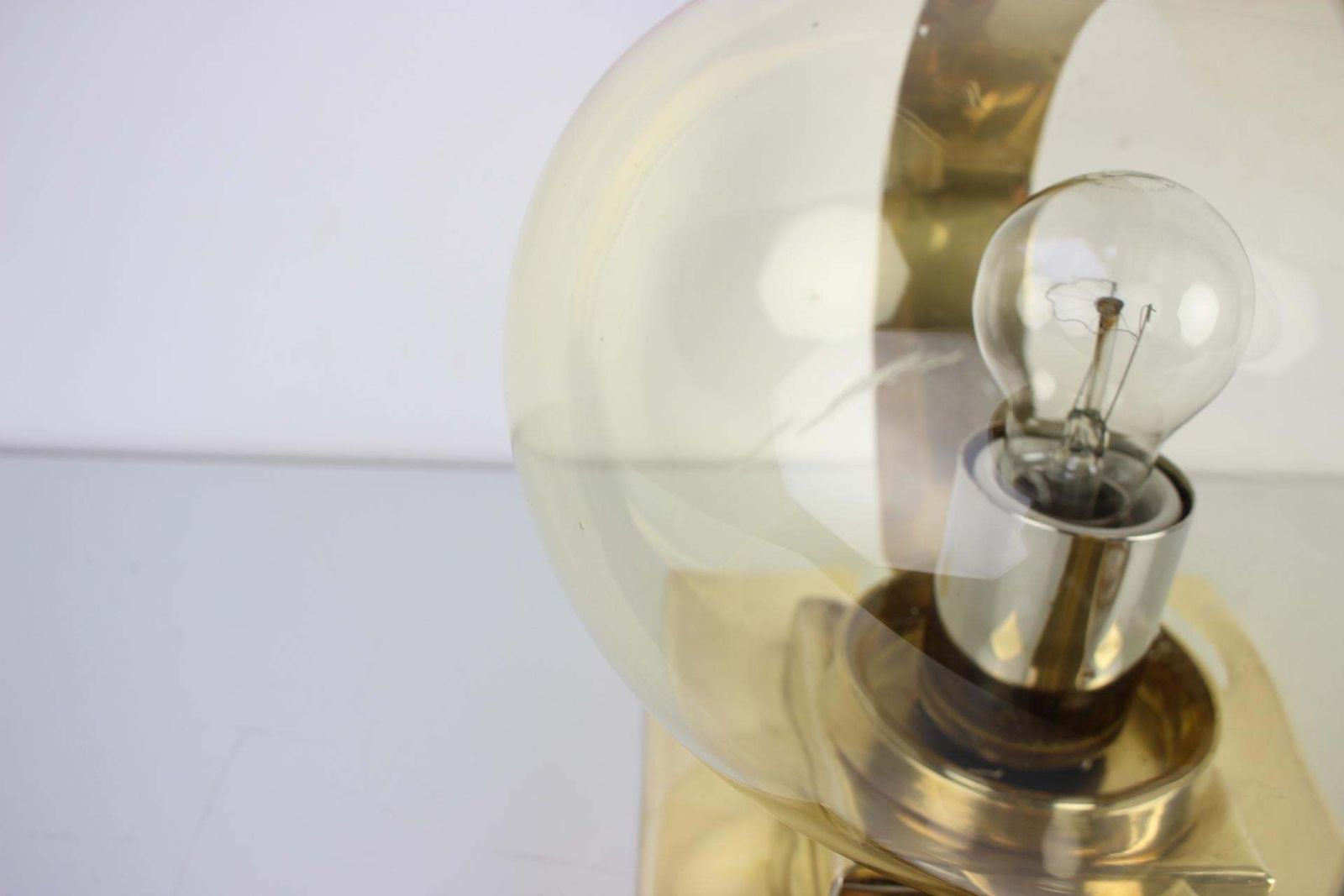 Preciosa Gold Wall Lamp Or Table Lamp / Kamenický šenov, 1970s photo vinterior