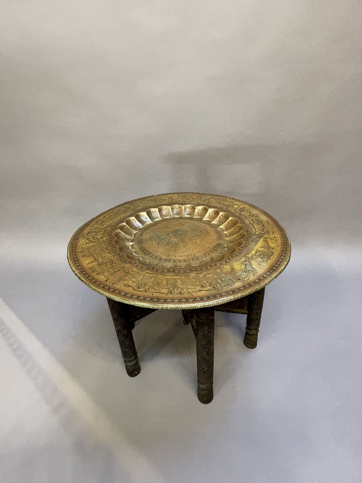 Indian Brass Table photo for sale