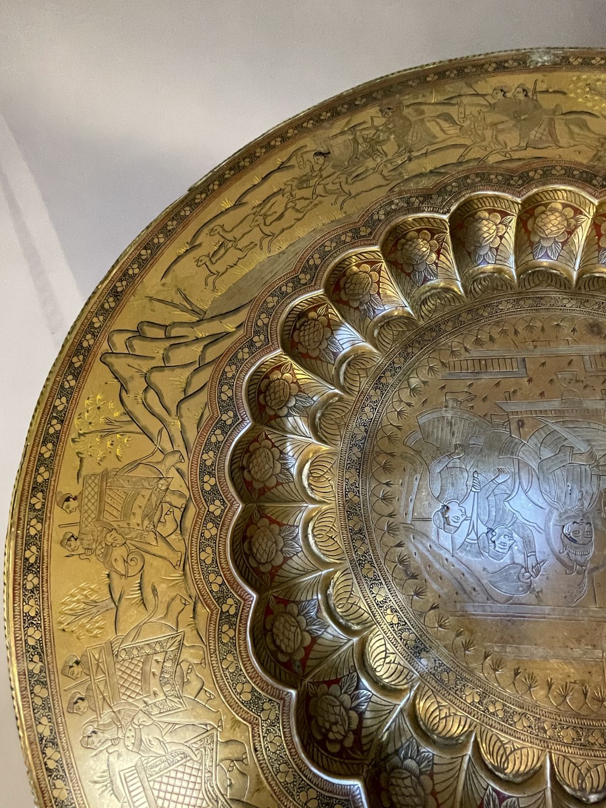 Indian Brass Table photo vinterior