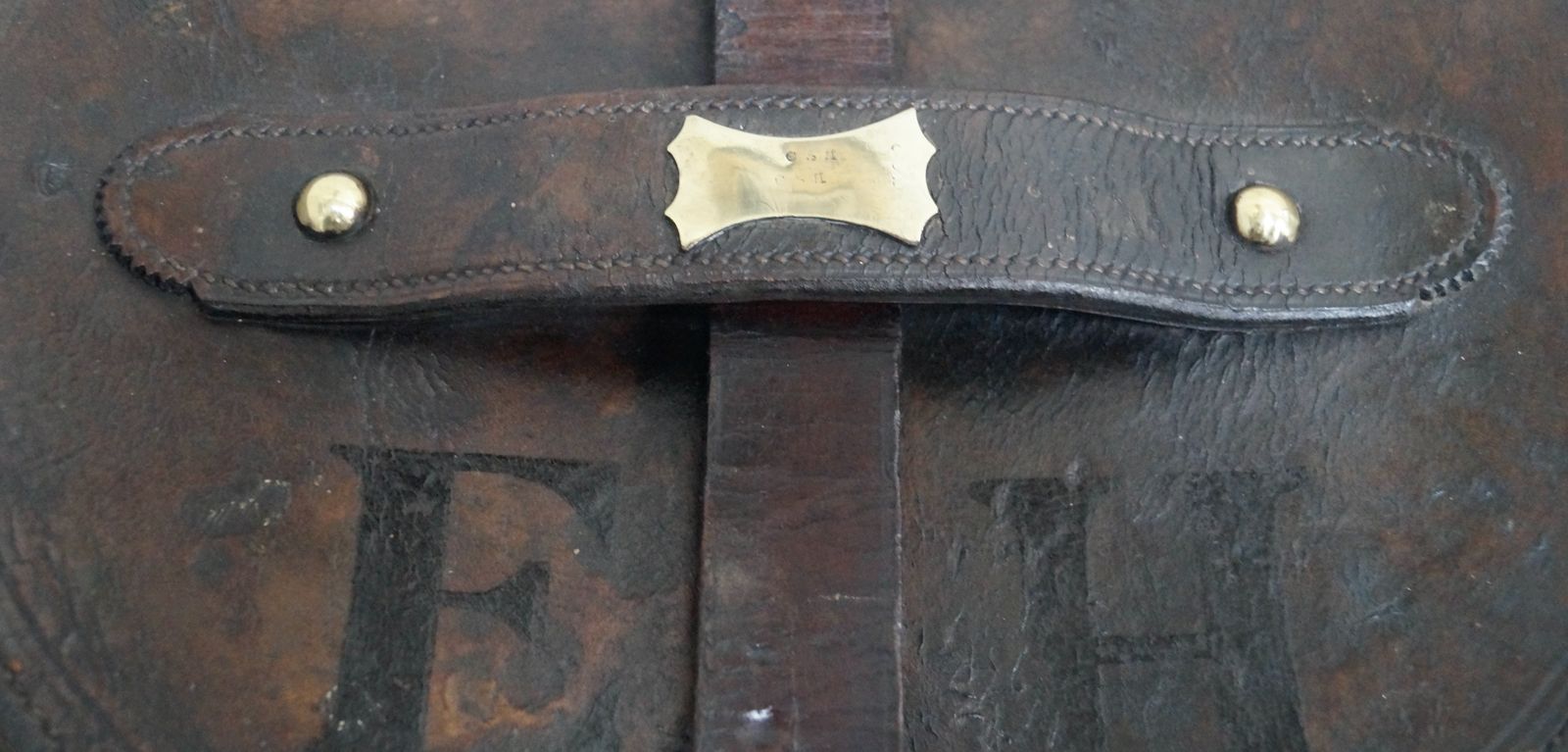 Victorian Scott & Co Gentleman’s Triple Leather Hat Bucket photo for sale