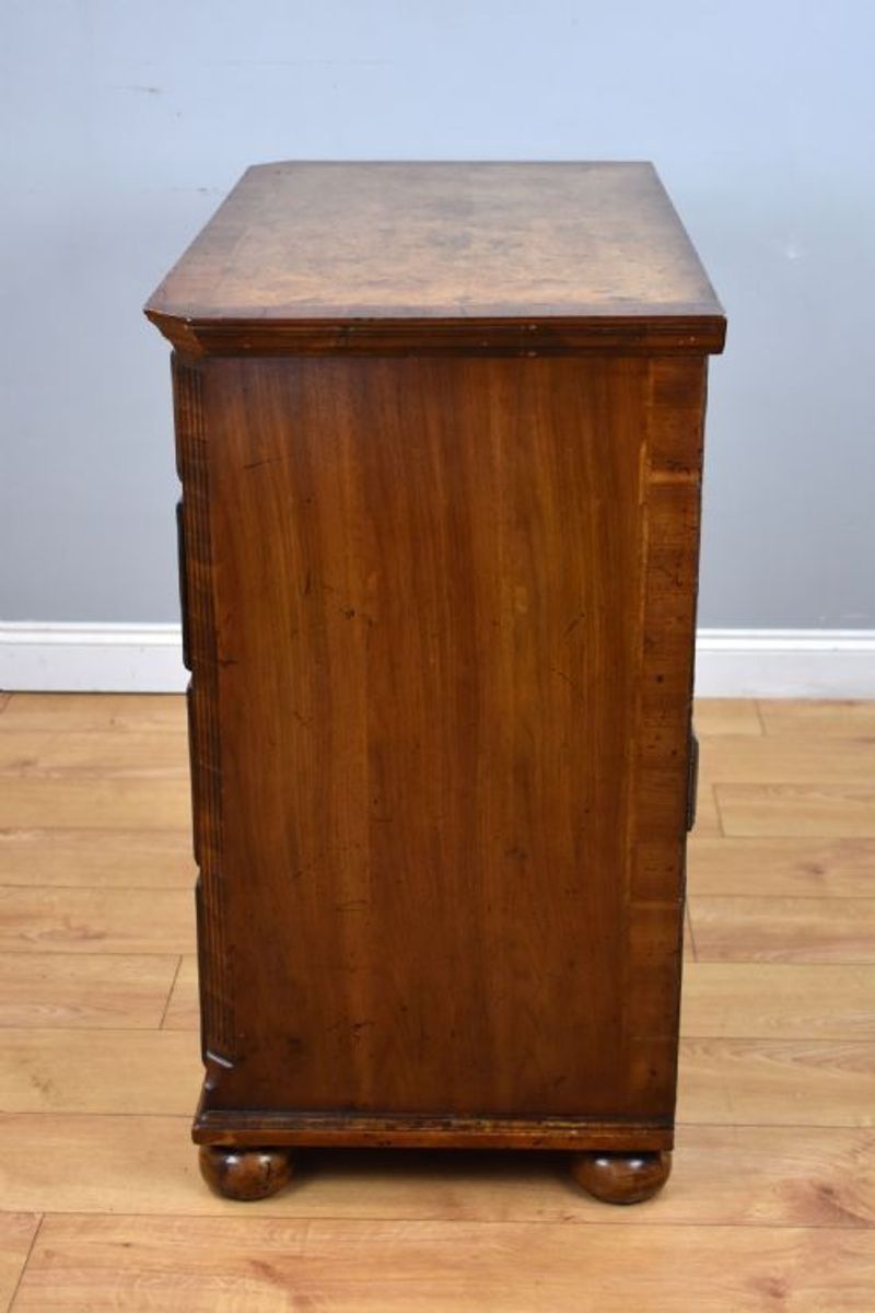 George III Burr Walnut Chest Of Drawers photo for sale