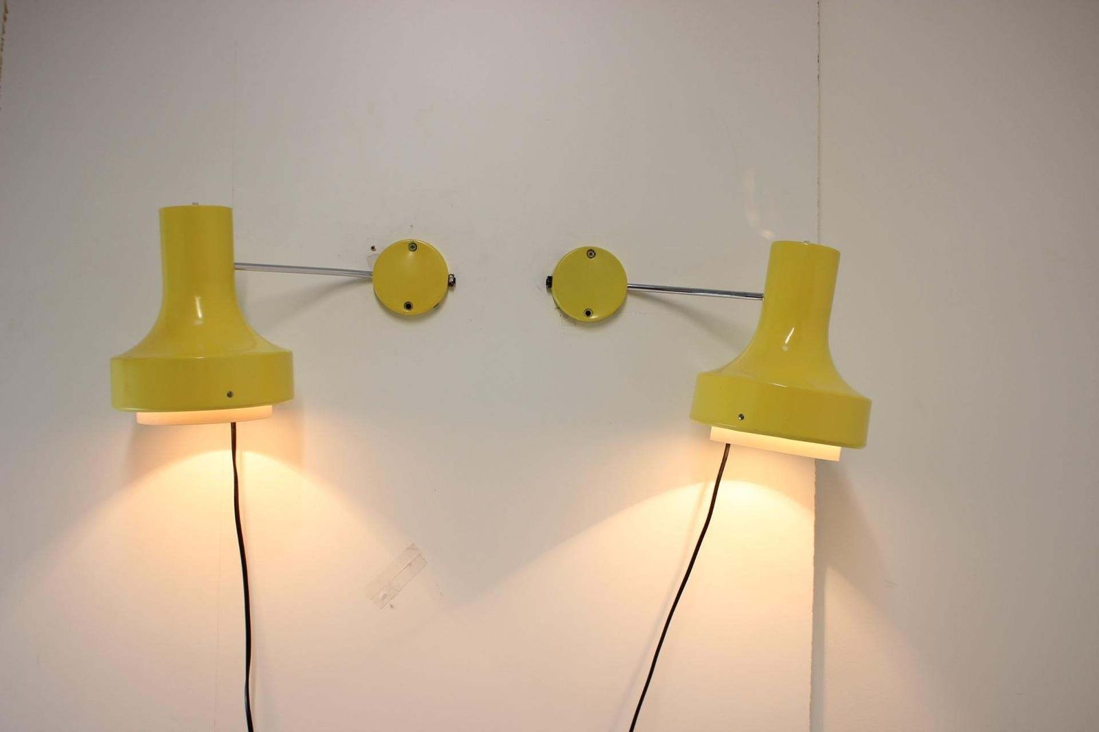 Lighting Wall Lamps By Josef Hůrka For Napako 1960's photo