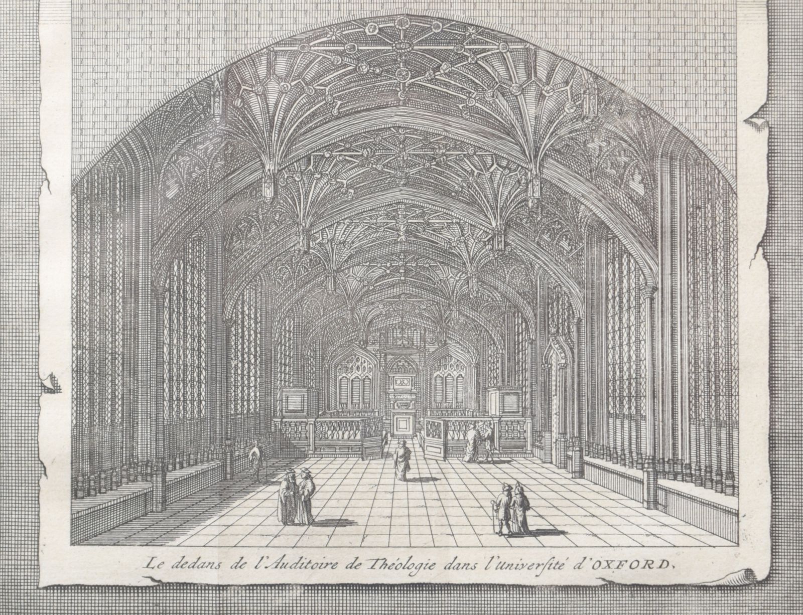Pieter Van Der Aa (1659 1733), After David Loggan (1634–1692) The Divinity School, University Of Oxford photo for sale