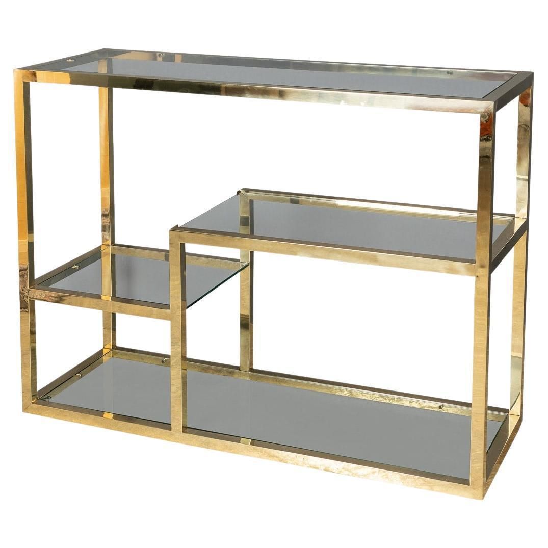 20th Century Chromed Brass Etagere, C.1970