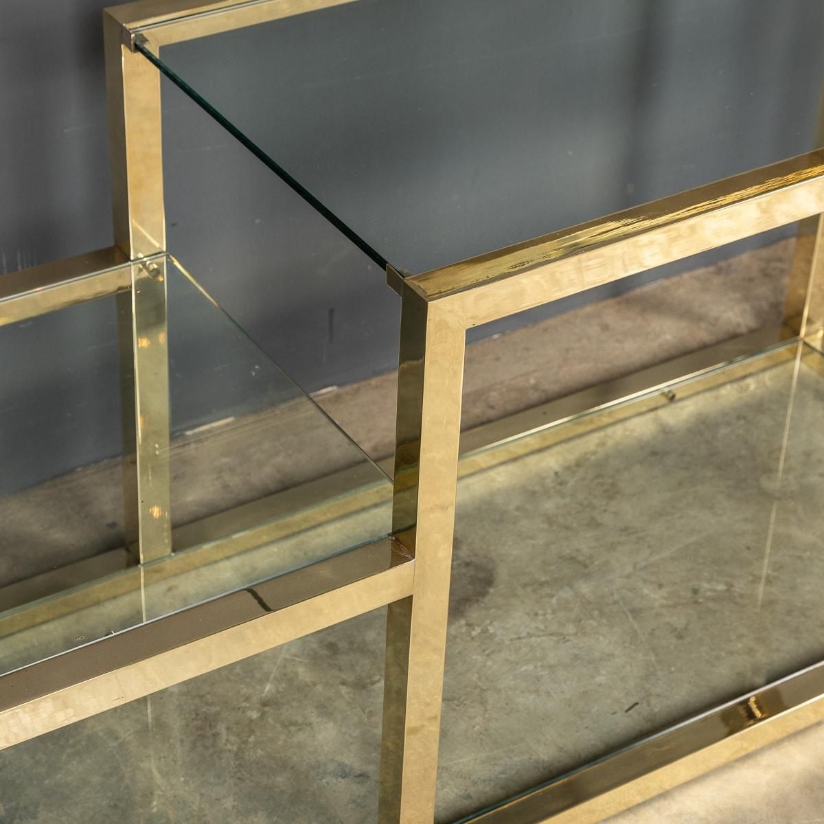 photo furniture 20th Century Chromed Brass Etagere, C.1970