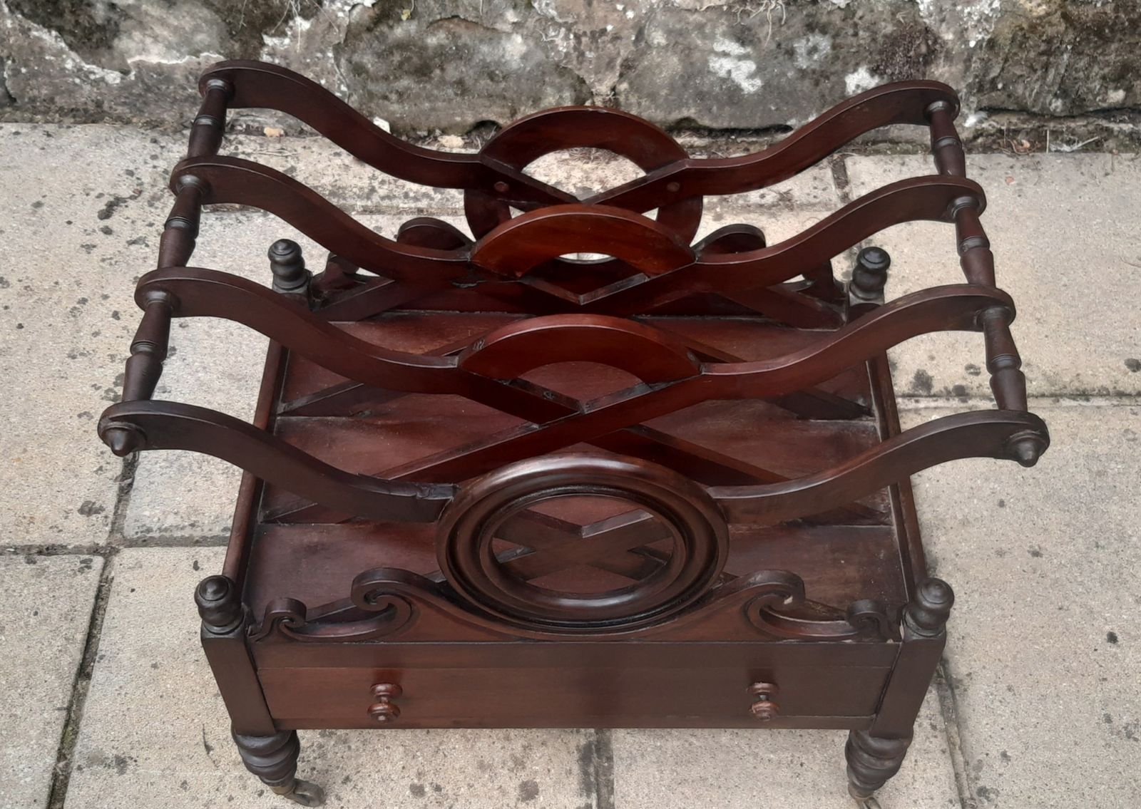 Early 19th Century Mahogany Canterbury photo Home Decor