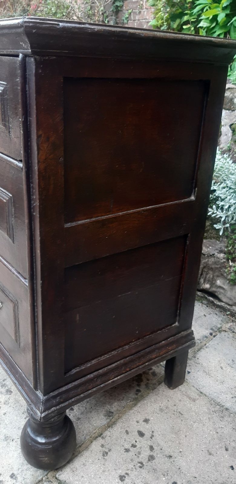 17th Century Oak Chest Of Drawers photo vintage