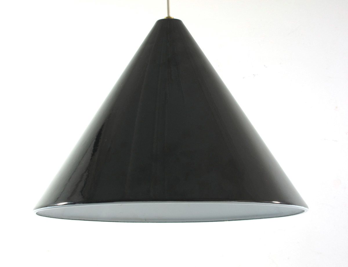 Arne Jacobsen Poulsen Black 1960s Billiard Pendant photo 1253.0