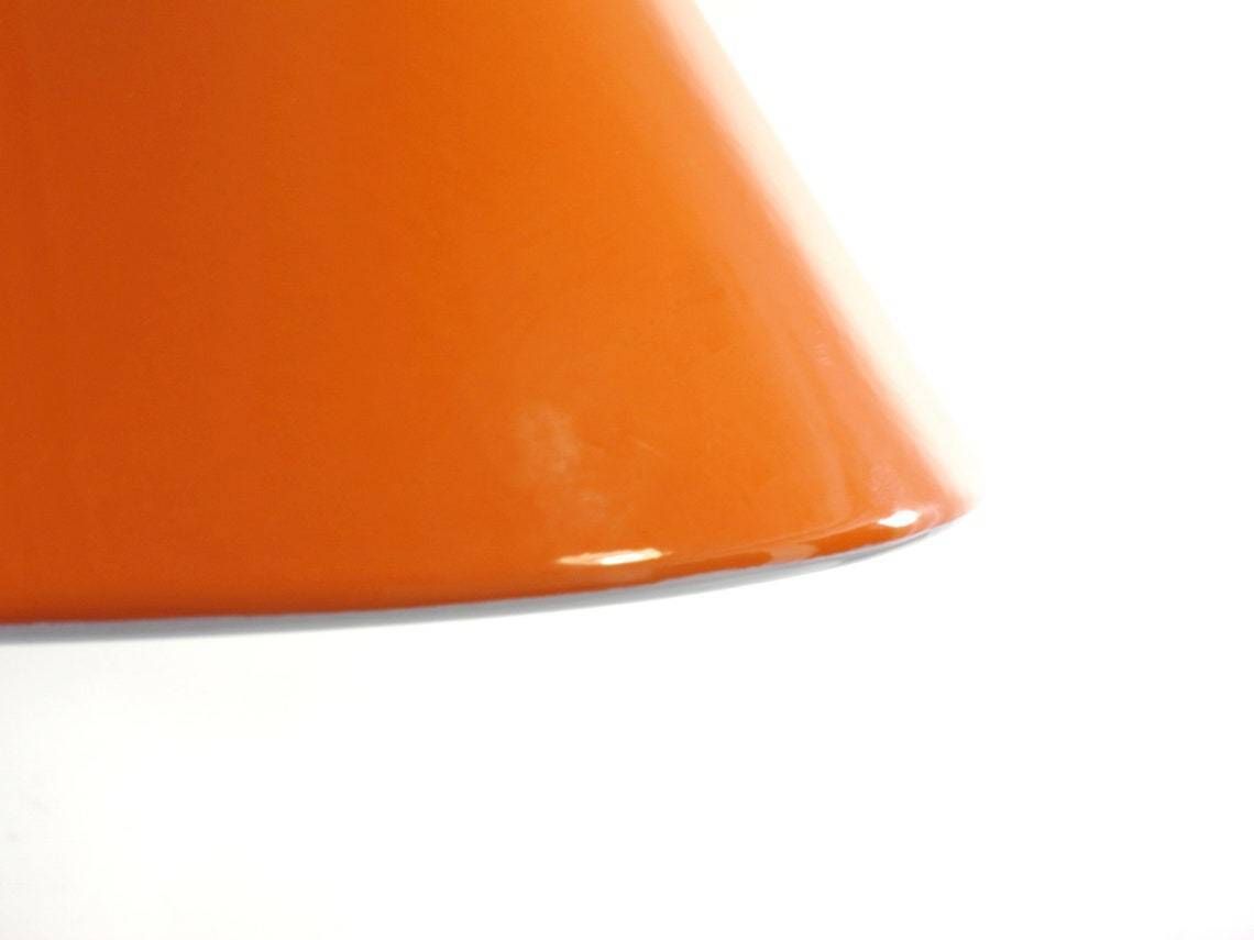 Arne Jacobsen Poulsen Oranje Biljartlamp, Ca. Jaren 1960 photo for sale