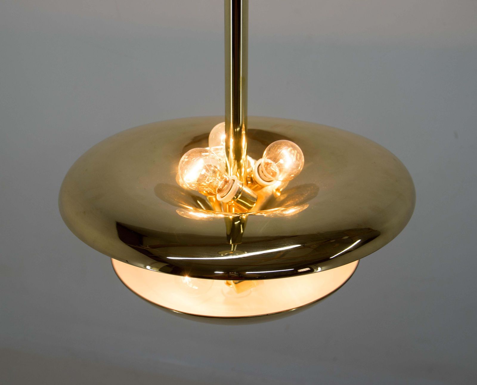 photo furniture Rare Brass Bauhaus Chandelier By Franta Anyz 1920s Restored
