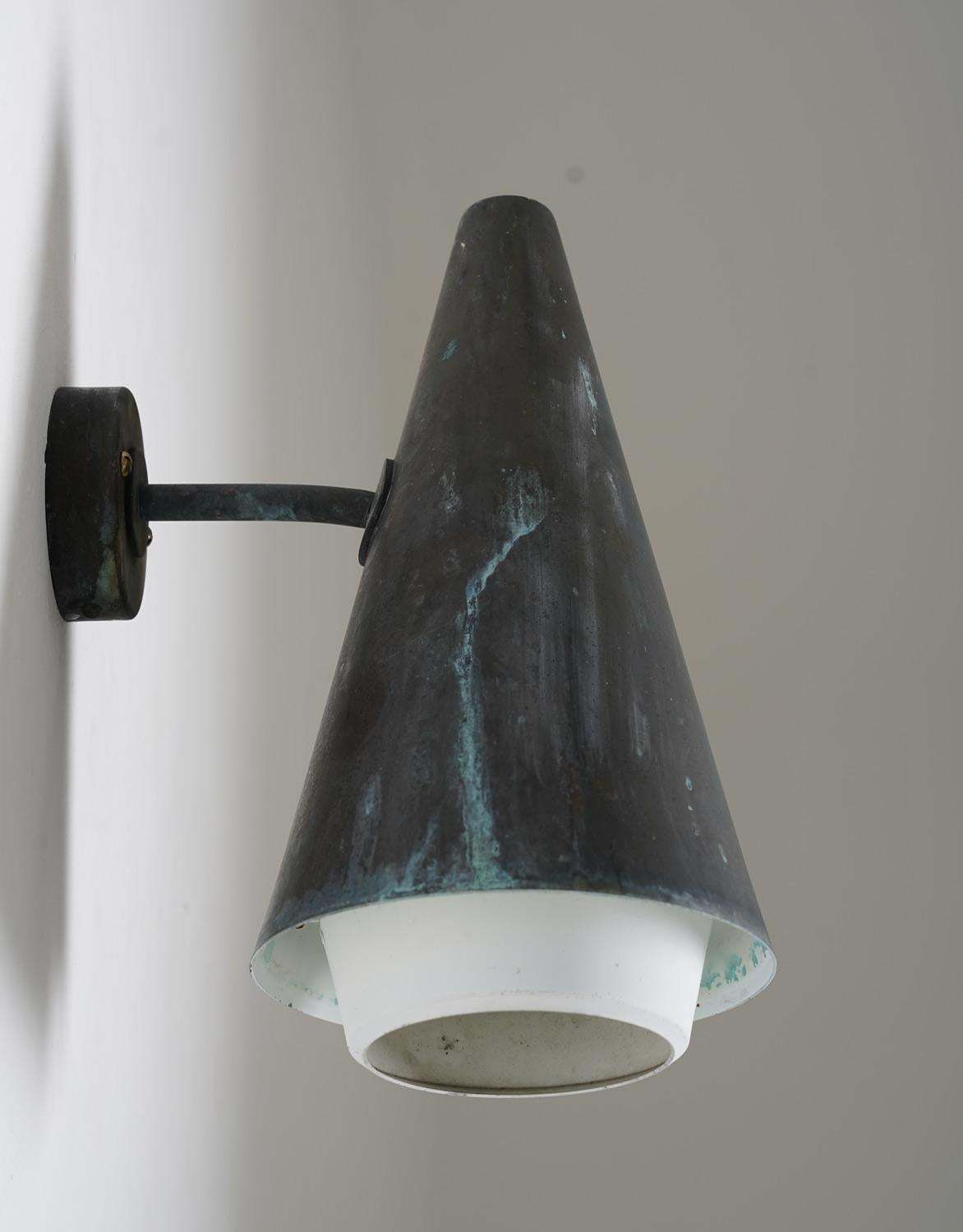 Swedish Outdoor Wall Lamps In Copper By Hans Agne Jakobsson photo for sale