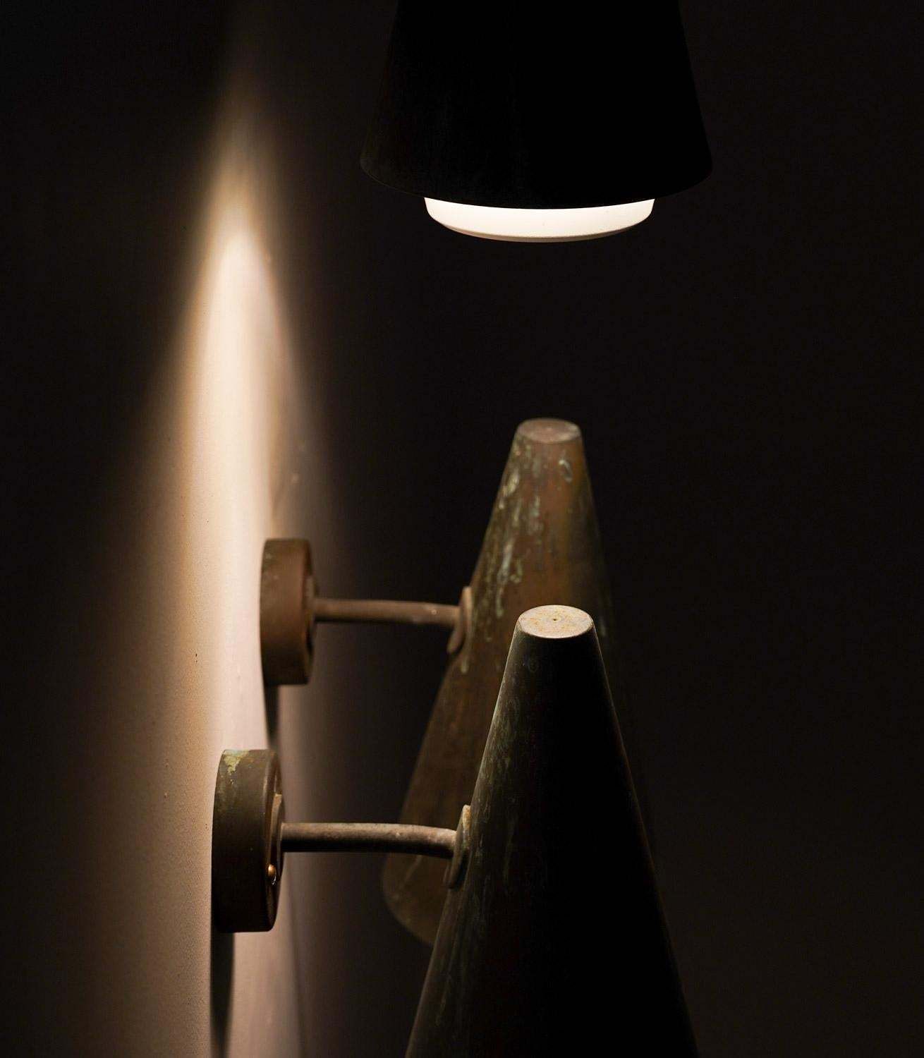 photo for sale Swedish Outdoor Wall Lamps In Copper By Hans Agne Jakobsson