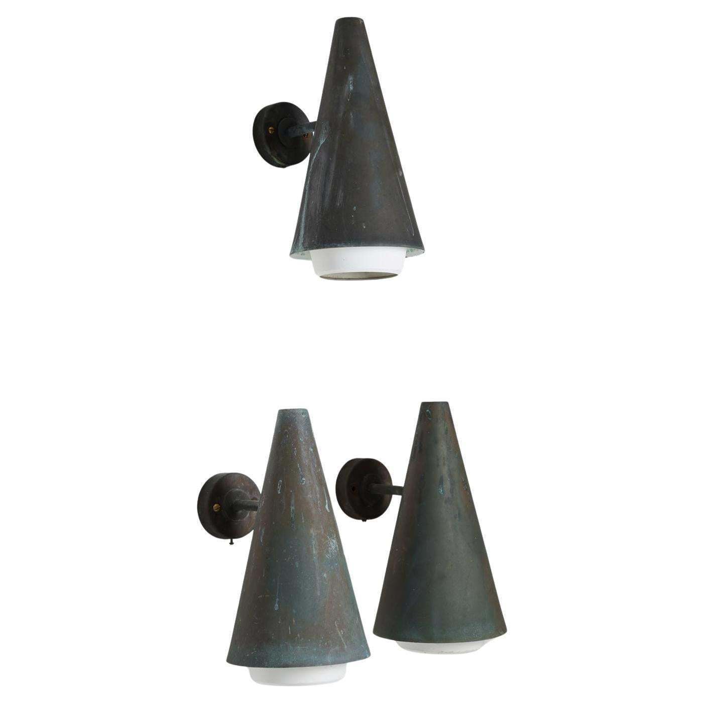2229.0 Swedish Outdoor Wall Lamps In Copper By Hans Agne Jakobsson photo