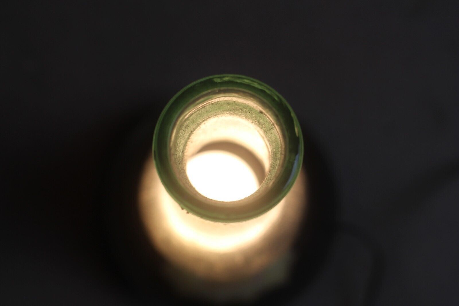 Italian Vintage Table/Desk Light Glass Bottle And Chimney Glass Shade Oil Lamp photo buy