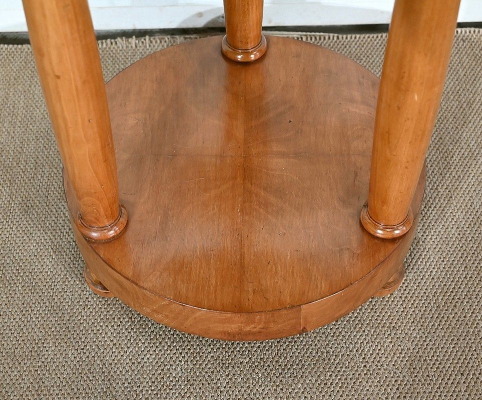 photo buy Pair Of Small Cherrywood Pedestal Tables, Empire Style, Mid 20th Century