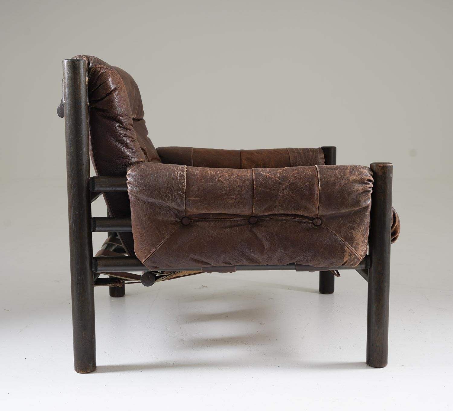 Midcentury Scandinavian Bruksbo Safari Chairs photo for sale