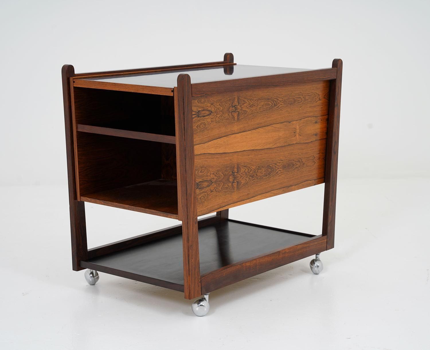 Scandinavian Midcentury Bar Cart By Rolf Hesland photo Furniture