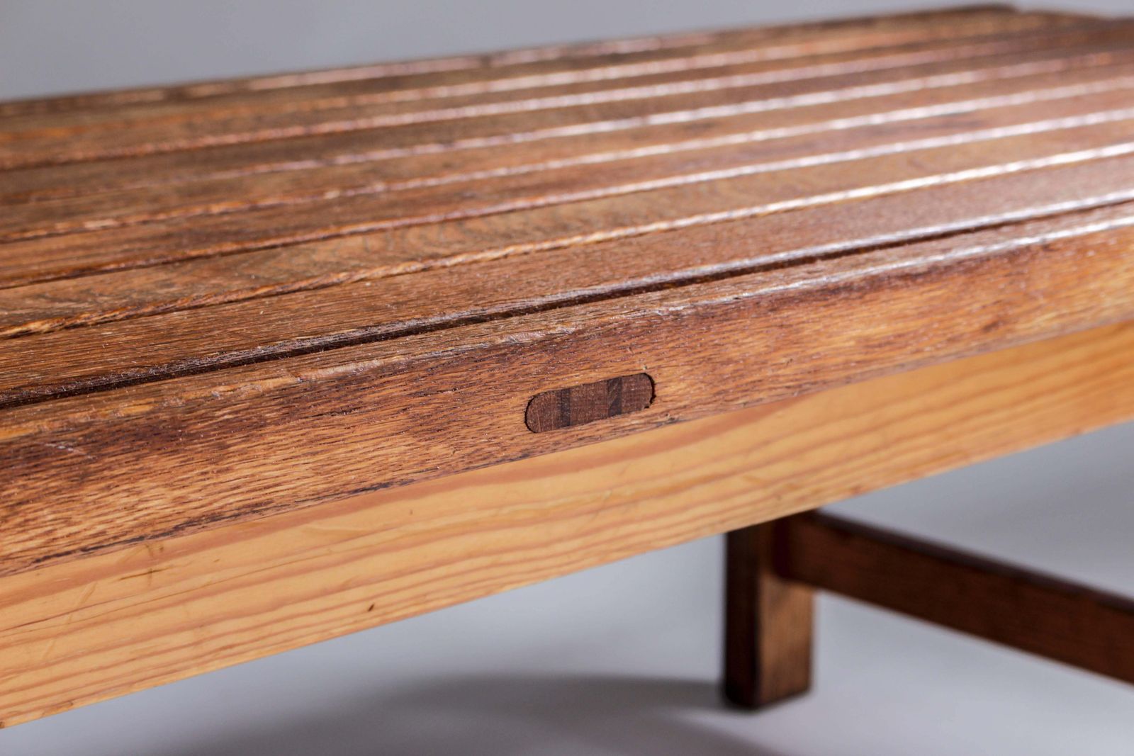 Swedish Mid Century Bench Or Side Table In Oak By Hugo Svensson photo vintage