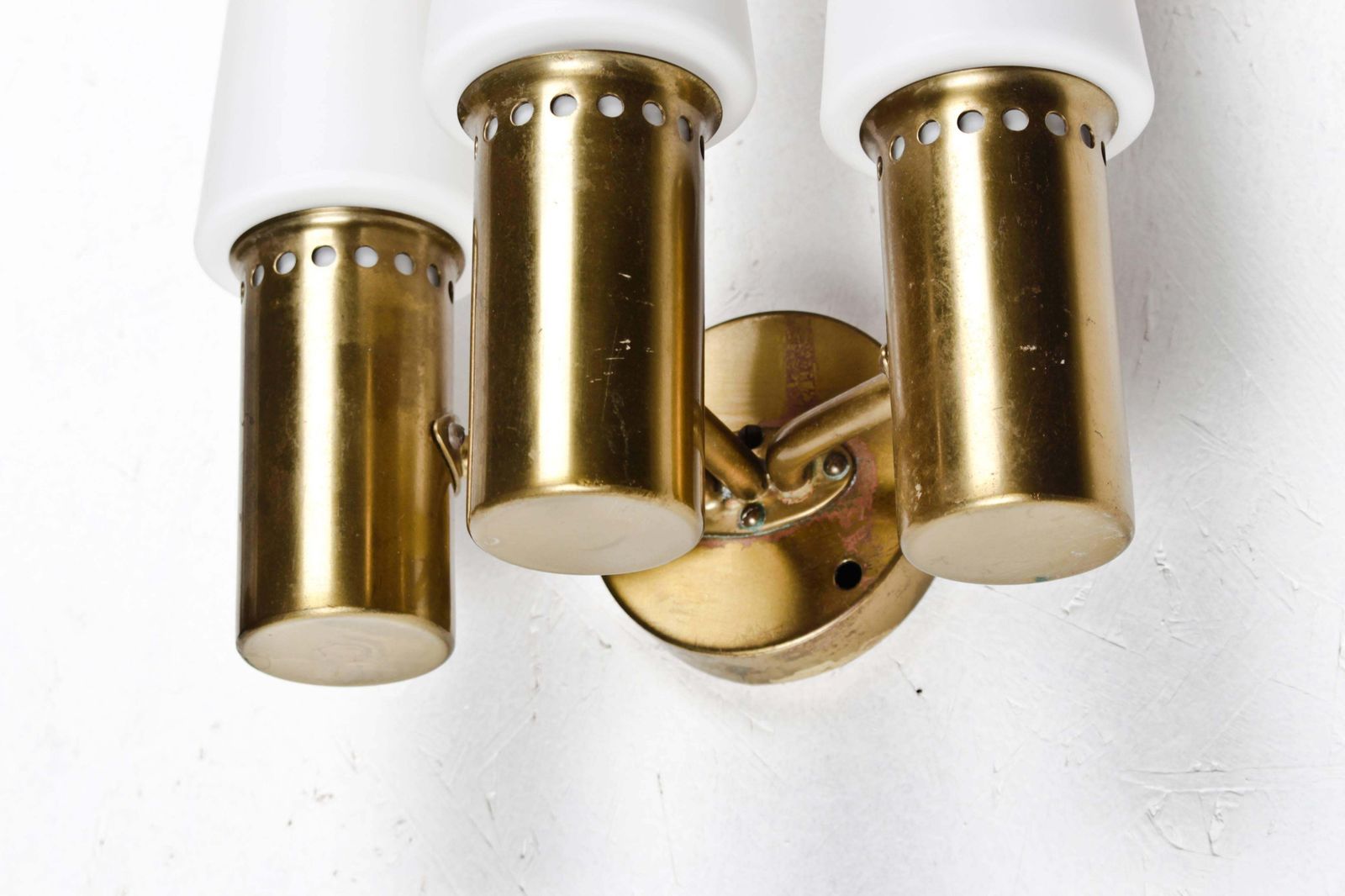 Wall Sconces In Brass And Opaline Glass By Hans Agne Jakobsson photo 712.0