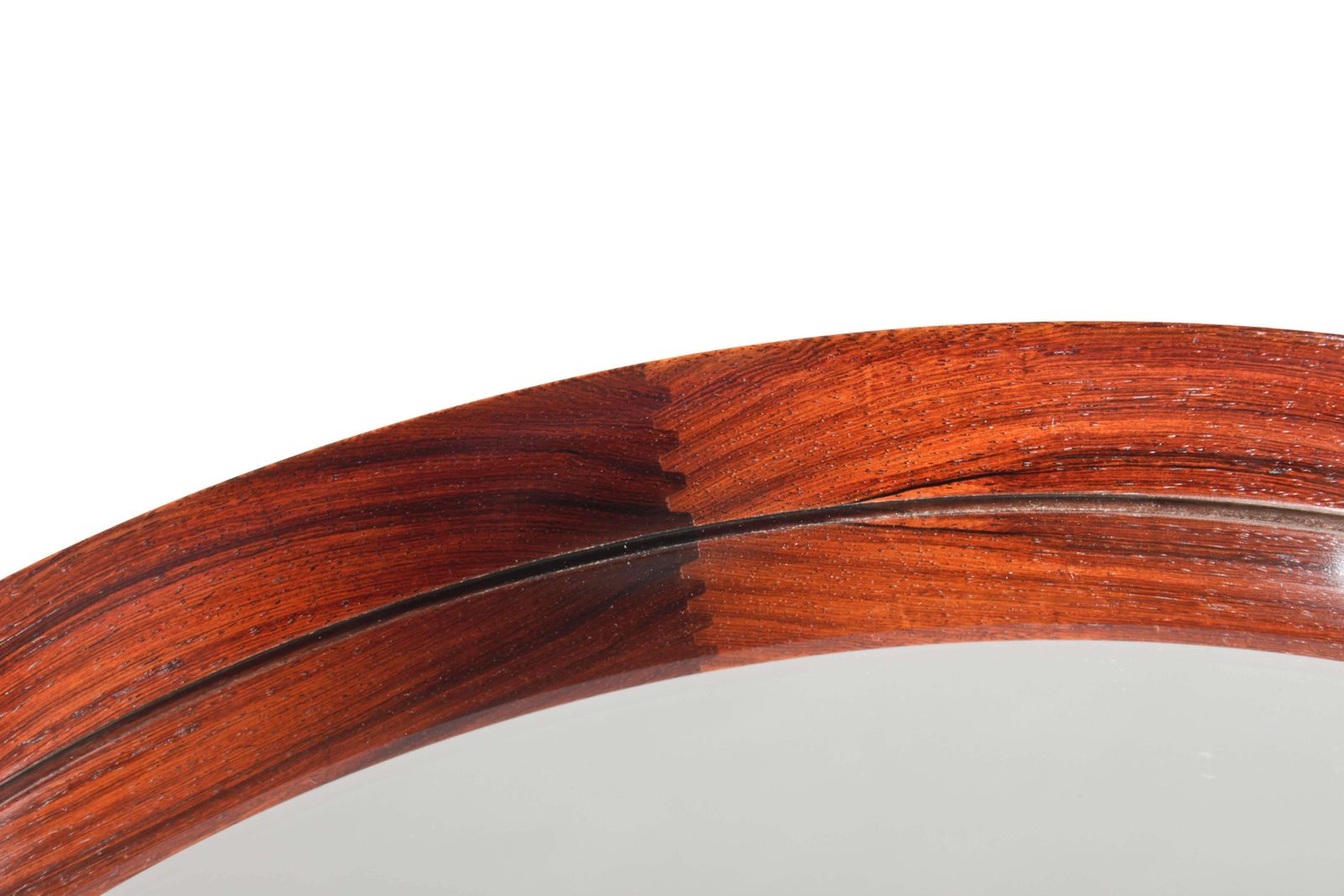 photo furniture Round Mirror In Rosewood By Uno & Östen Kristiansson For Luxus