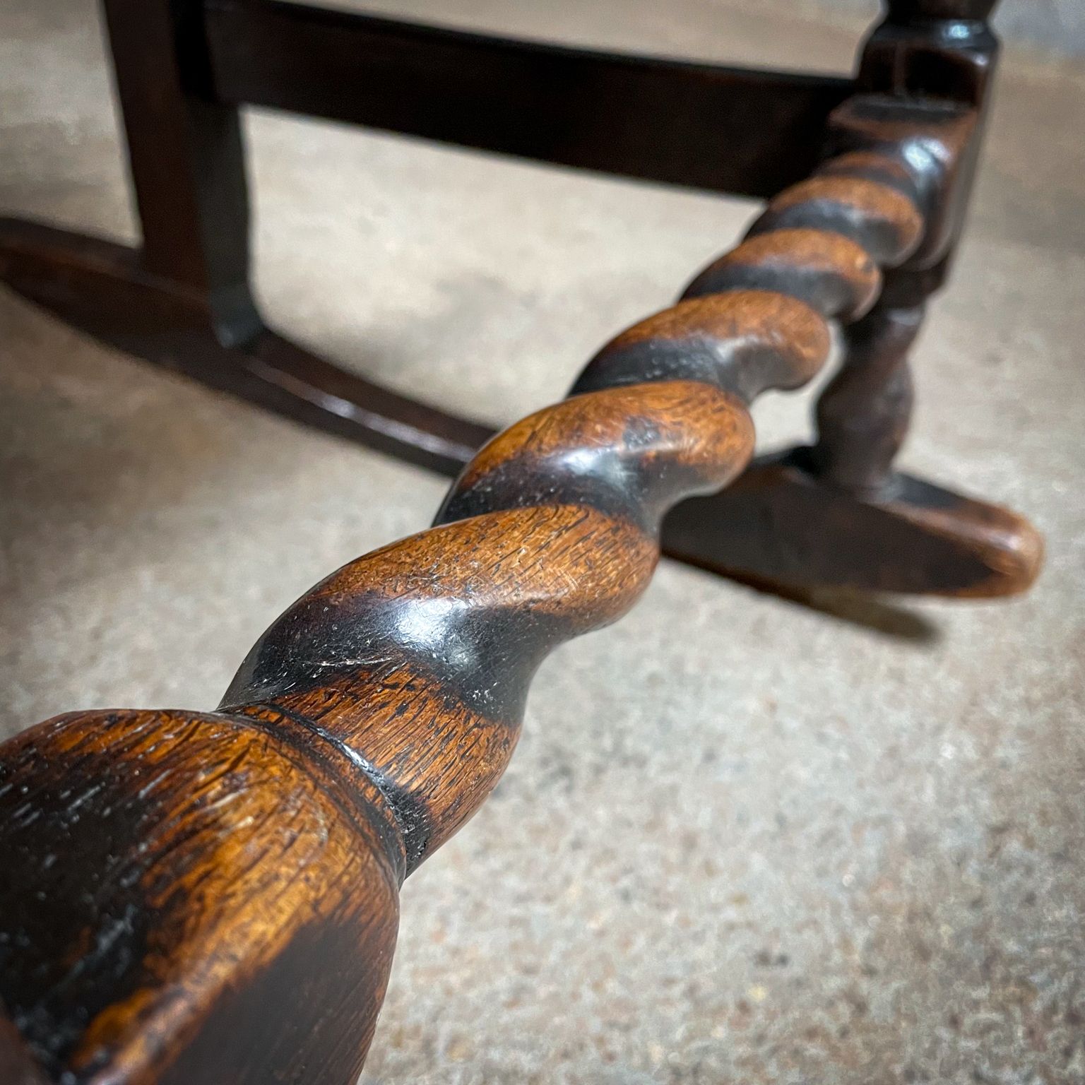 200 Year Old Antique Wabi Sabi Rocking Chair photo vintage