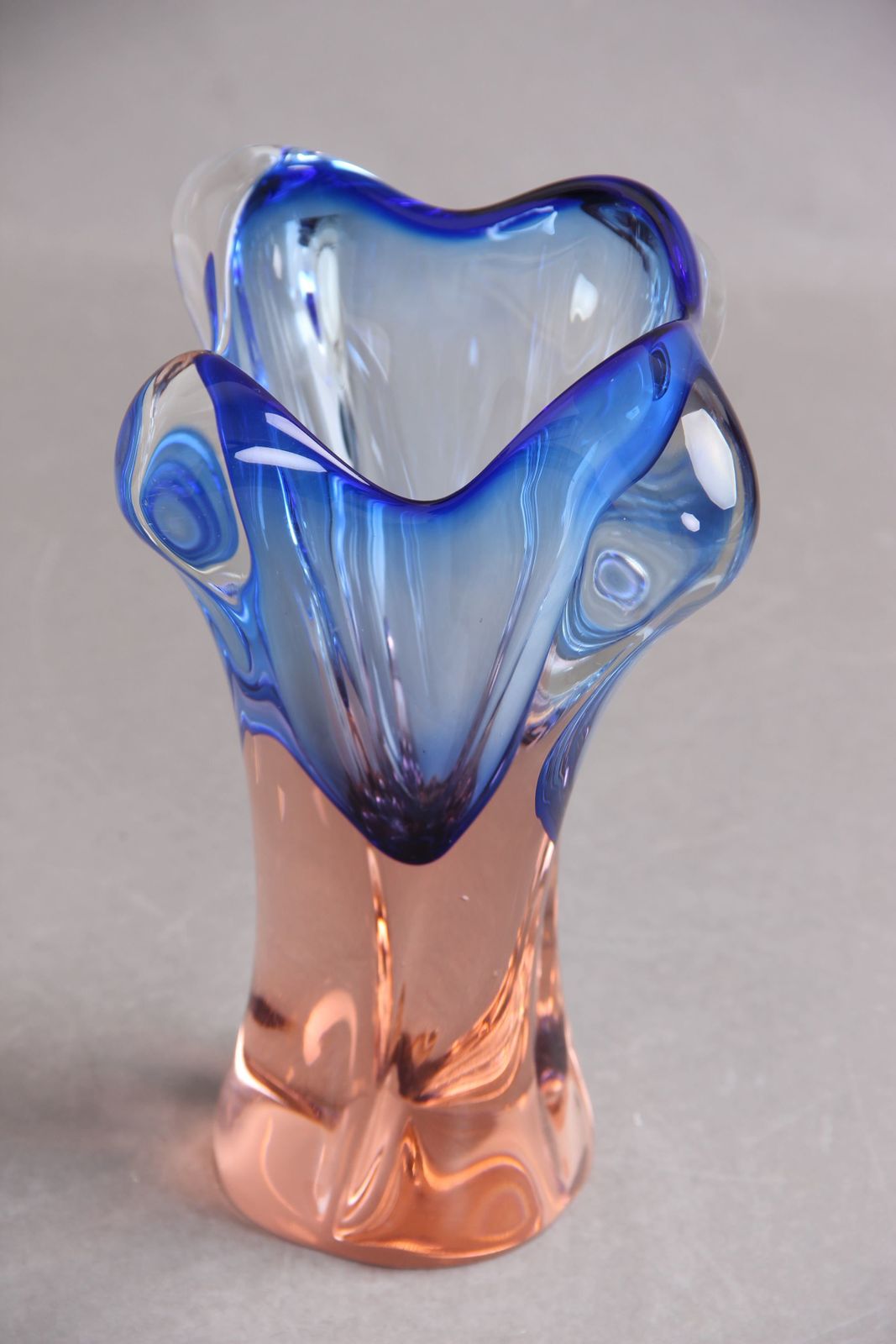Beautiful Stained Glass Art, Vase, European Glass Art 1960s Josef Hospodka photo furniture