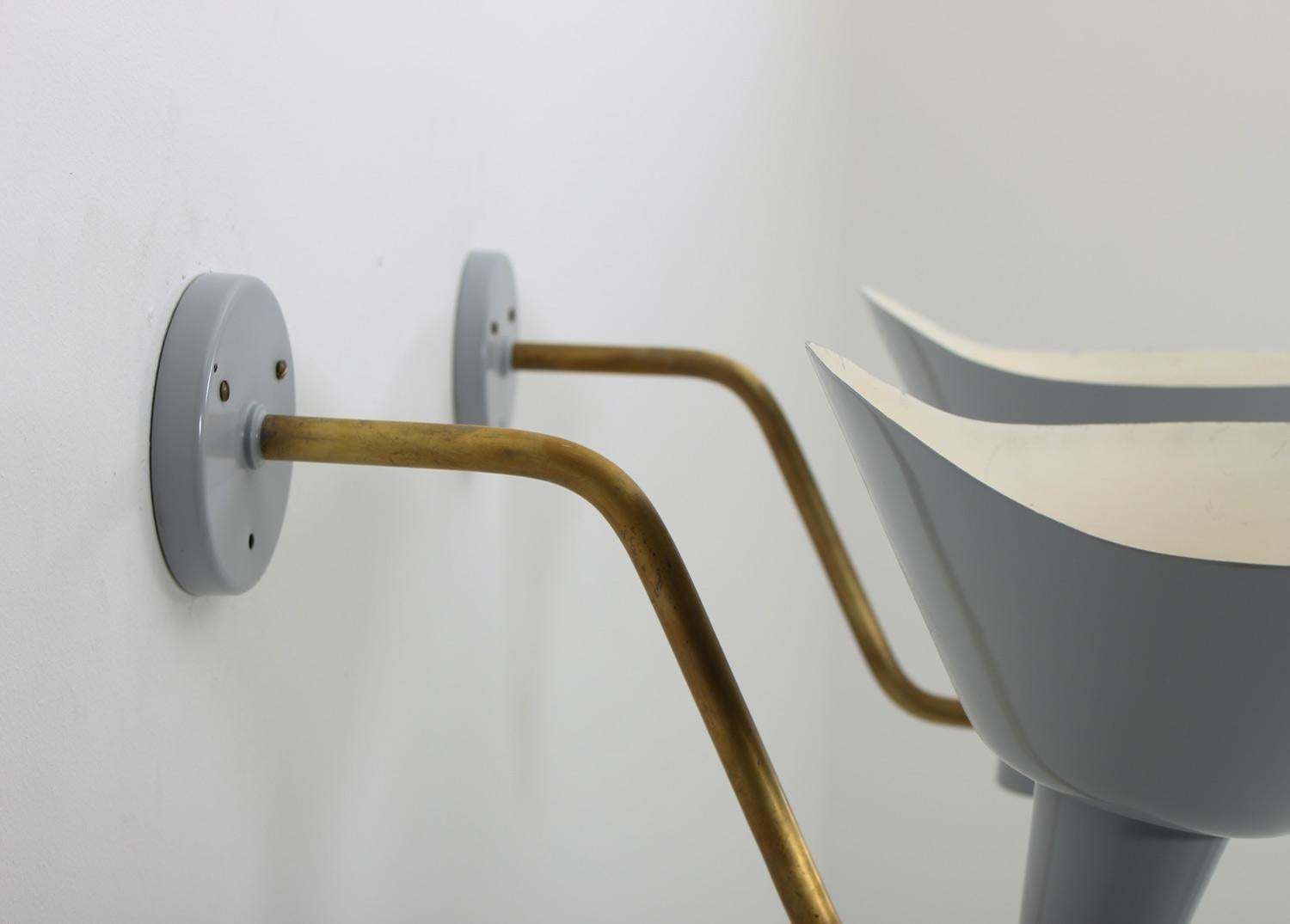 Swedish Wall Lamp In Brass And Metal By Hans Bergström For Ateljé Lyktan photo 2670.0