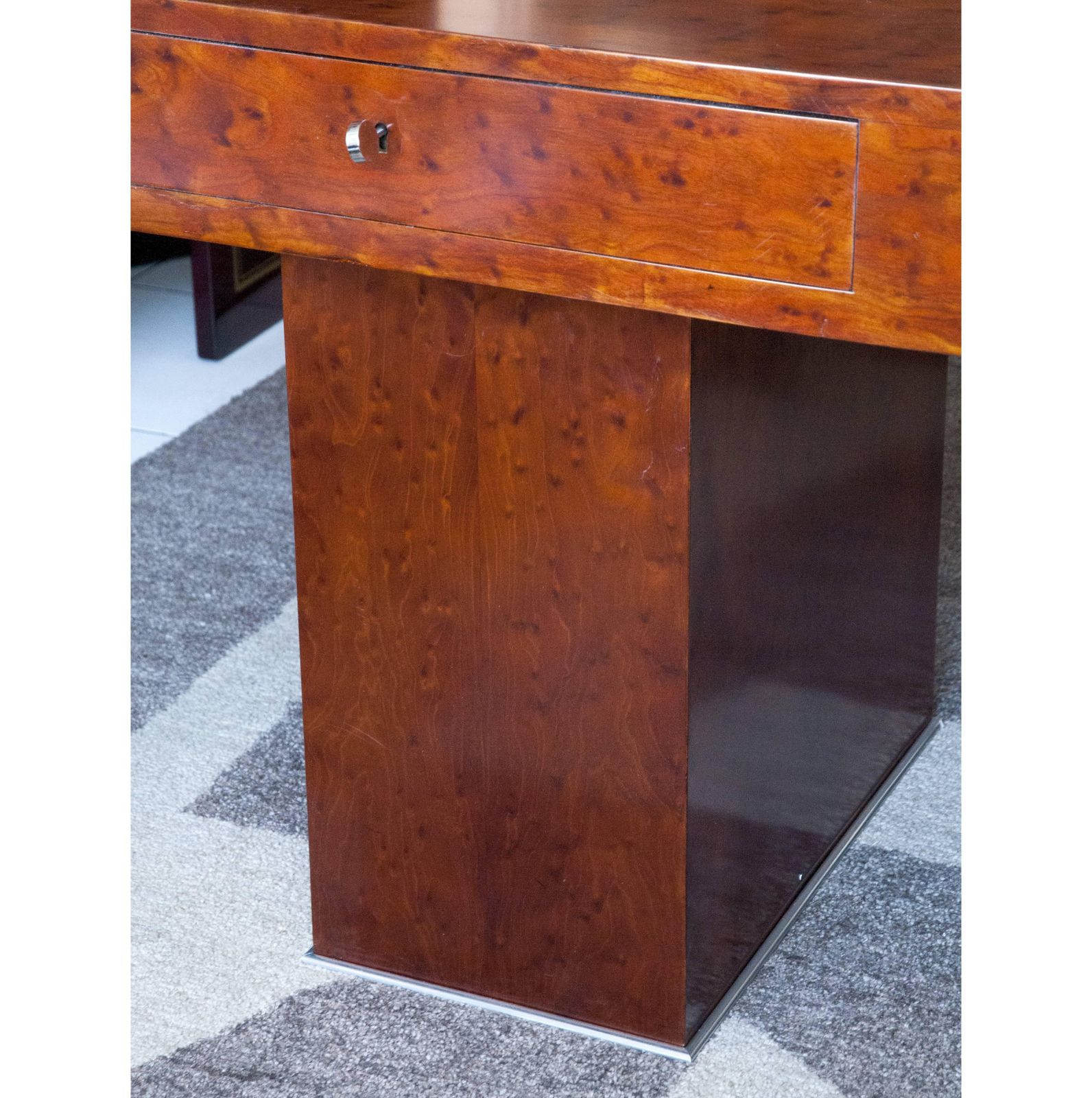 Spectacular Wood Desk, Circa 1930 photo furniture