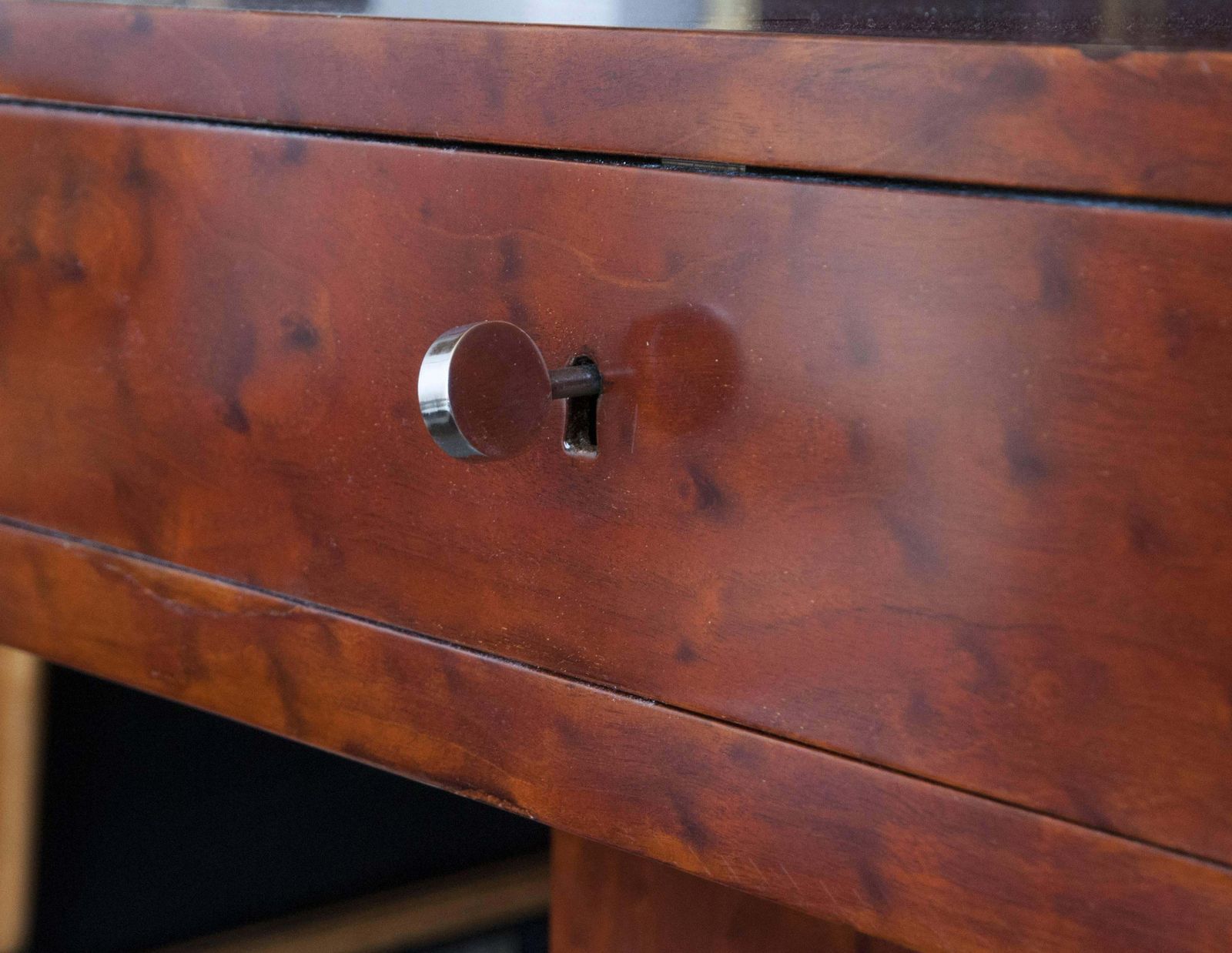 Spectacular Wood Desk, Circa 1930 photo for sale