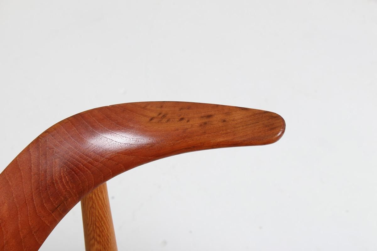 photo buy Set Of Eight Danish Dining Chairs "Cowhorn Chair" By Knud Faerch
