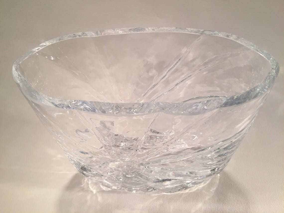 Glass Vase By Rune Strand, Sunburst, For The Swedish Sea Glassworks, Scandinavian Space Age Interior Decor In The 1970s photo for sale