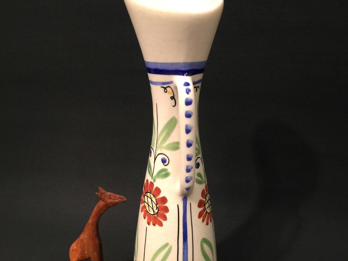 Vase Designed By Aksel Sigvald Nielsen For Aksini 1950s Scandinavian Mid Century Interior Decor With Flower Motive photo 156.0