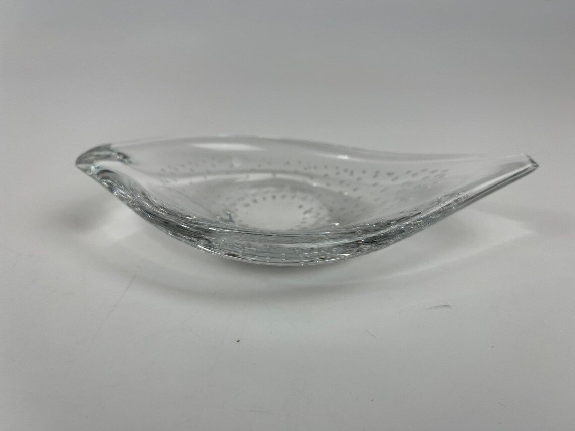 Small Fish Formed Bowl By Vicke Lindstrand For The Swedish Glasswork Kosta Scandinavian Mid Century Modern photo Home Decor