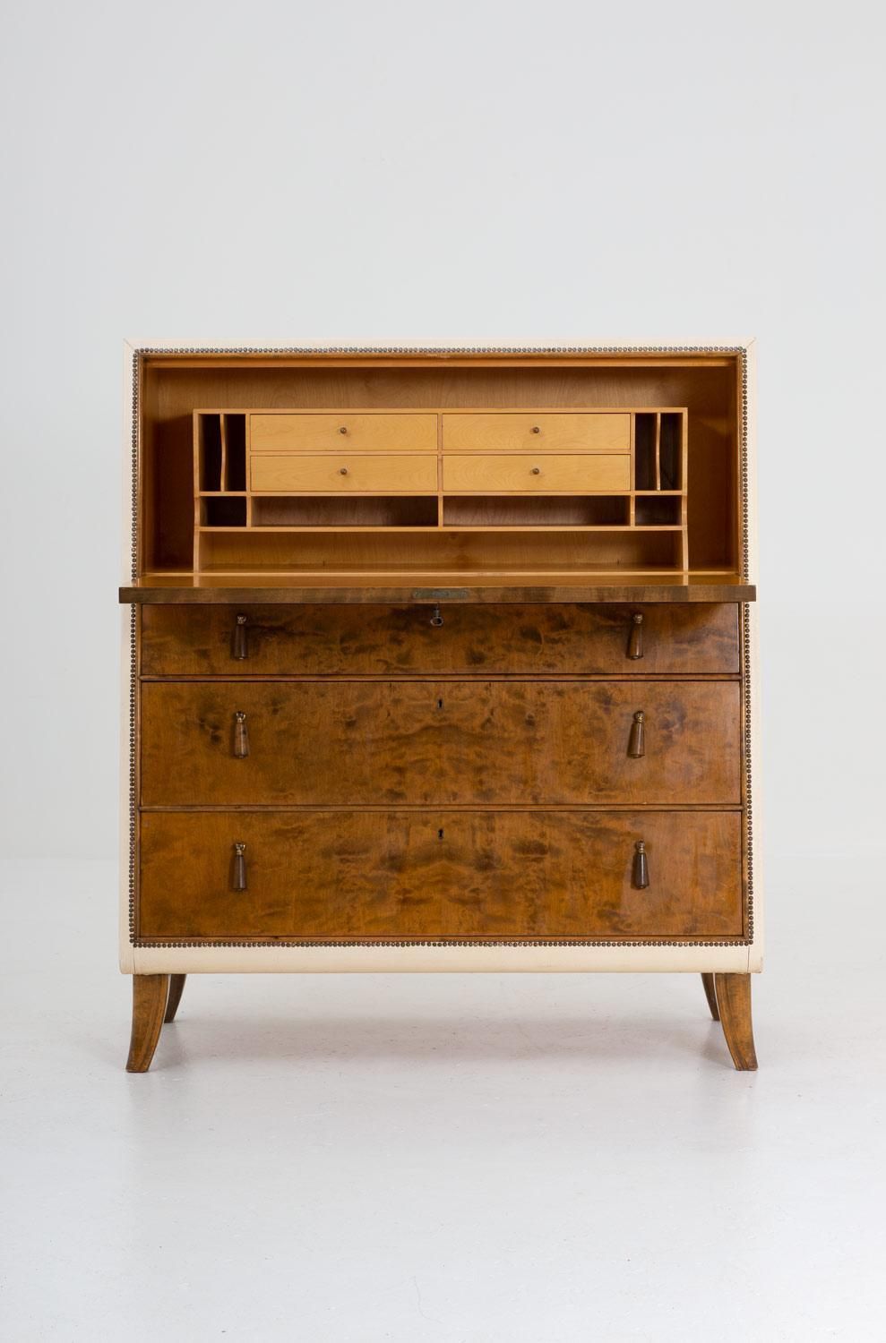 Swedish Modern Bureau By Otto Schulz For Boet, 1940s photo Furniture