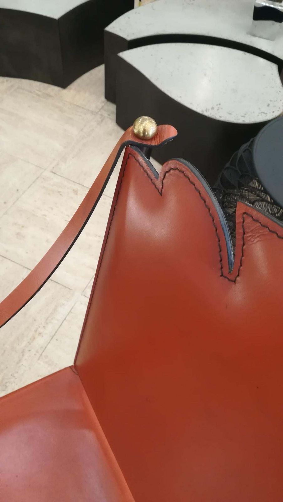 Armchair In Leather And Metal In The Taste Of Poillerat photo 2991.0