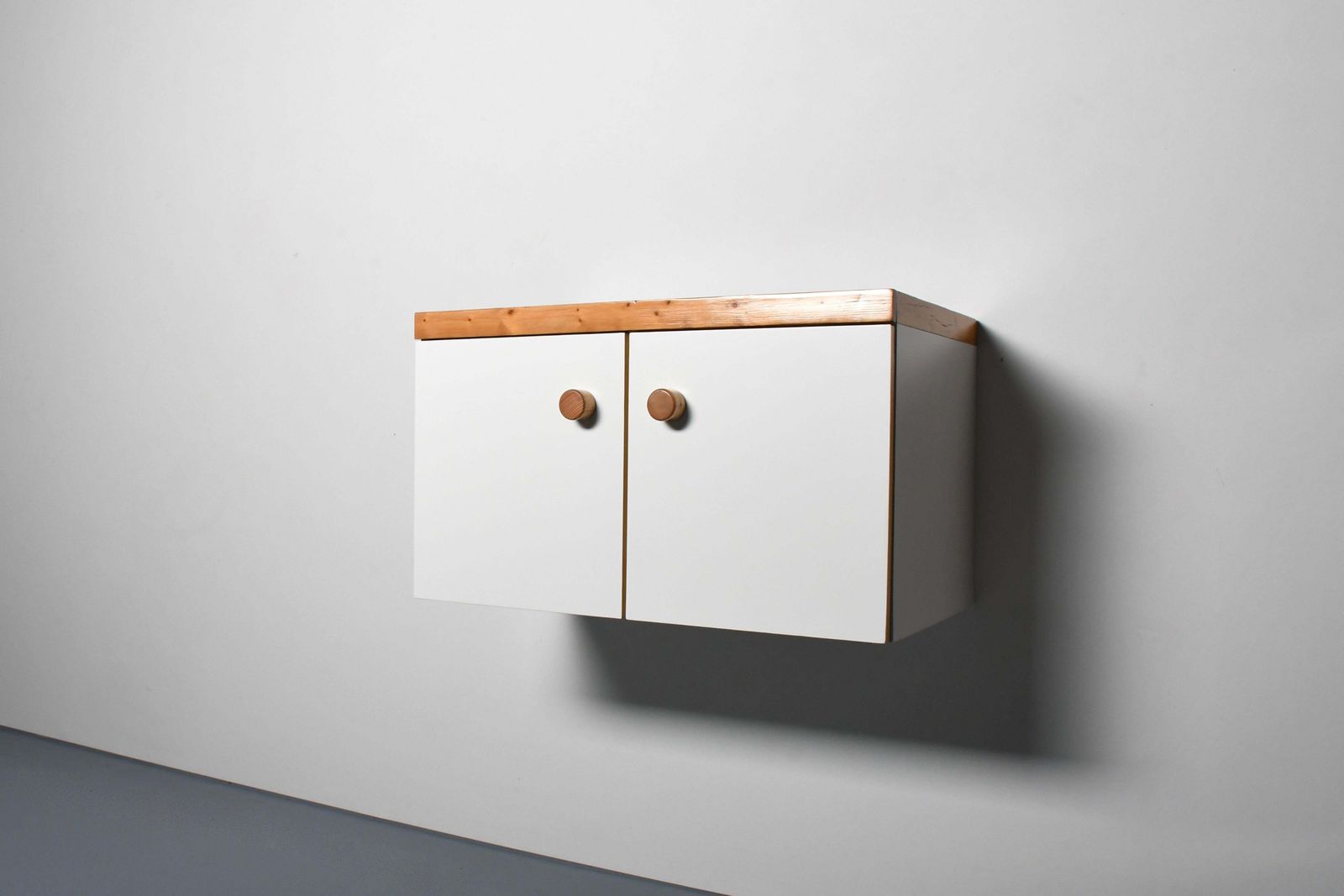 Wall Mounted 'Les Arcs’ Cabinet / Sideboard By Charlotte Perriand, France, 1970s photo 5518.0