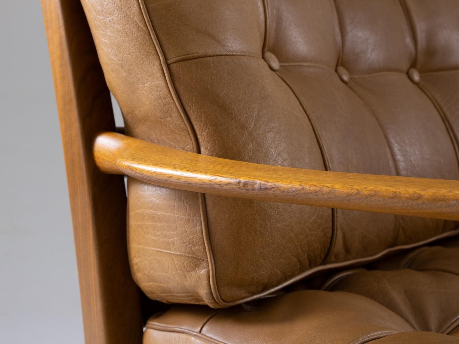Midcentury Swedish Lounge Chairs "Löven" By Arne Norell photo vintage